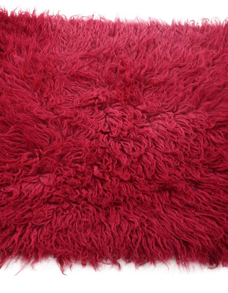 Detail image of 2' 4 x 4' 5  Hand Knotted Moroccan Wool Rug