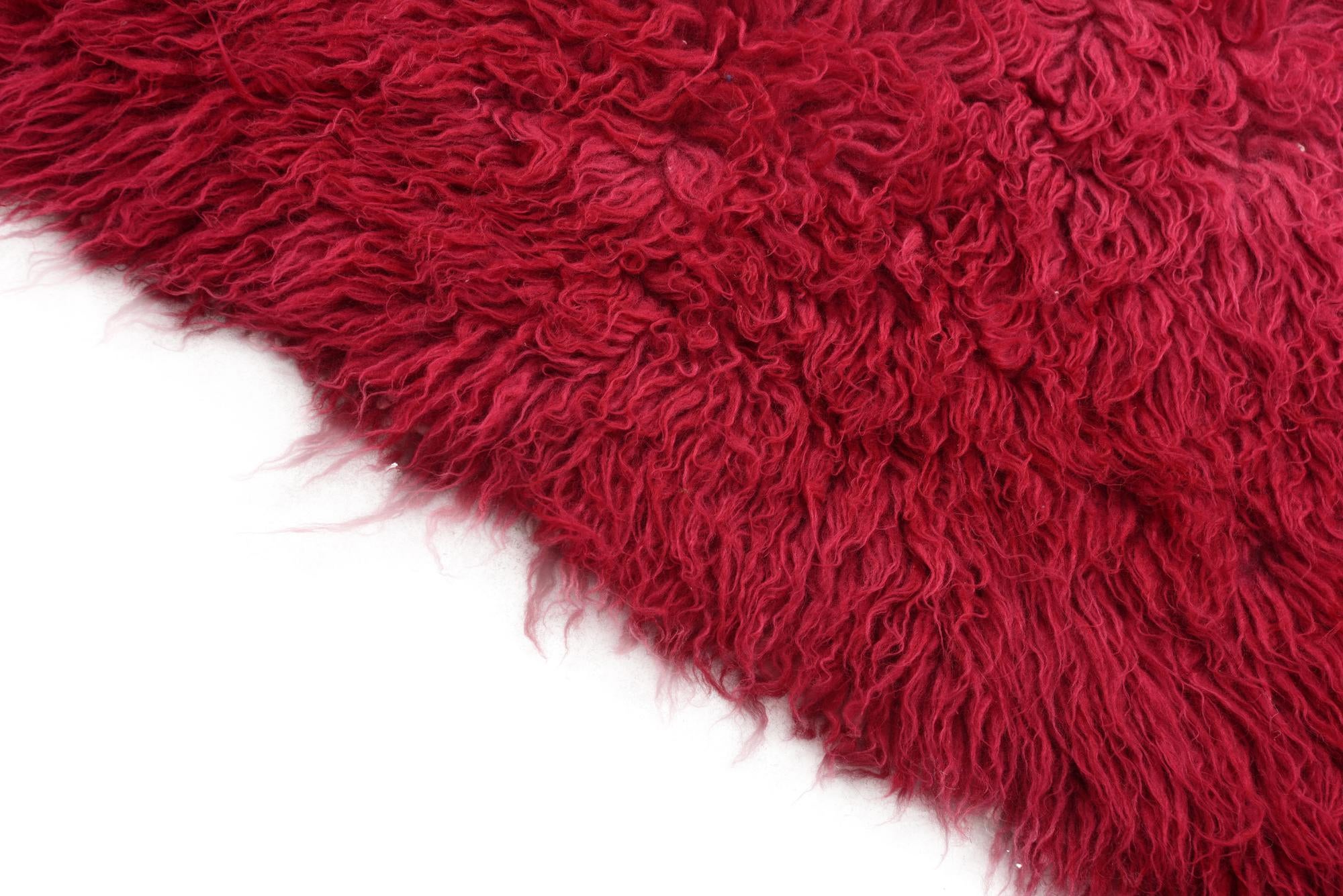 2' 4 x 4' 5 Hand Knotted Moroccan Wool Rug