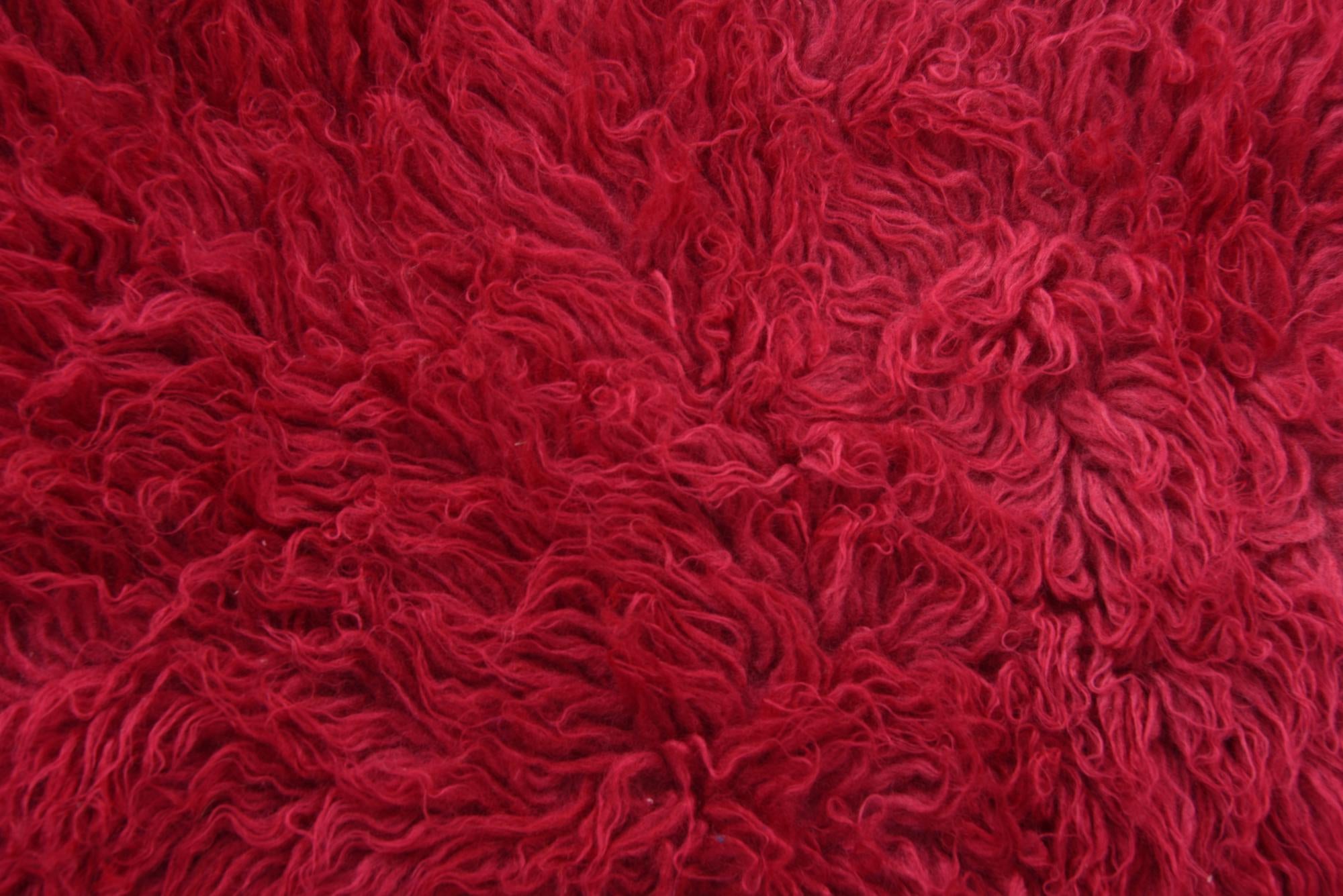 2' 4 x 4' 5 Hand Knotted Moroccan Wool Rug