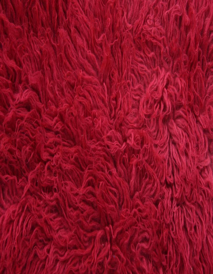 Detail image of 2' 4 x 4' 5  Hand Knotted Moroccan Wool Rug