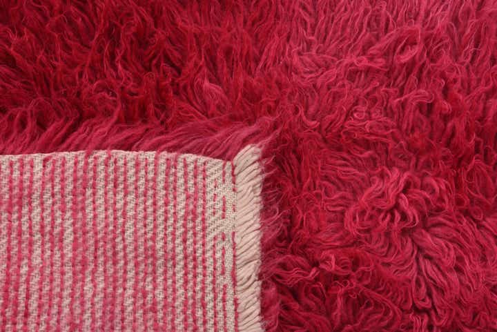 70cm x 135cm Noué main Marocain Tapis Laine