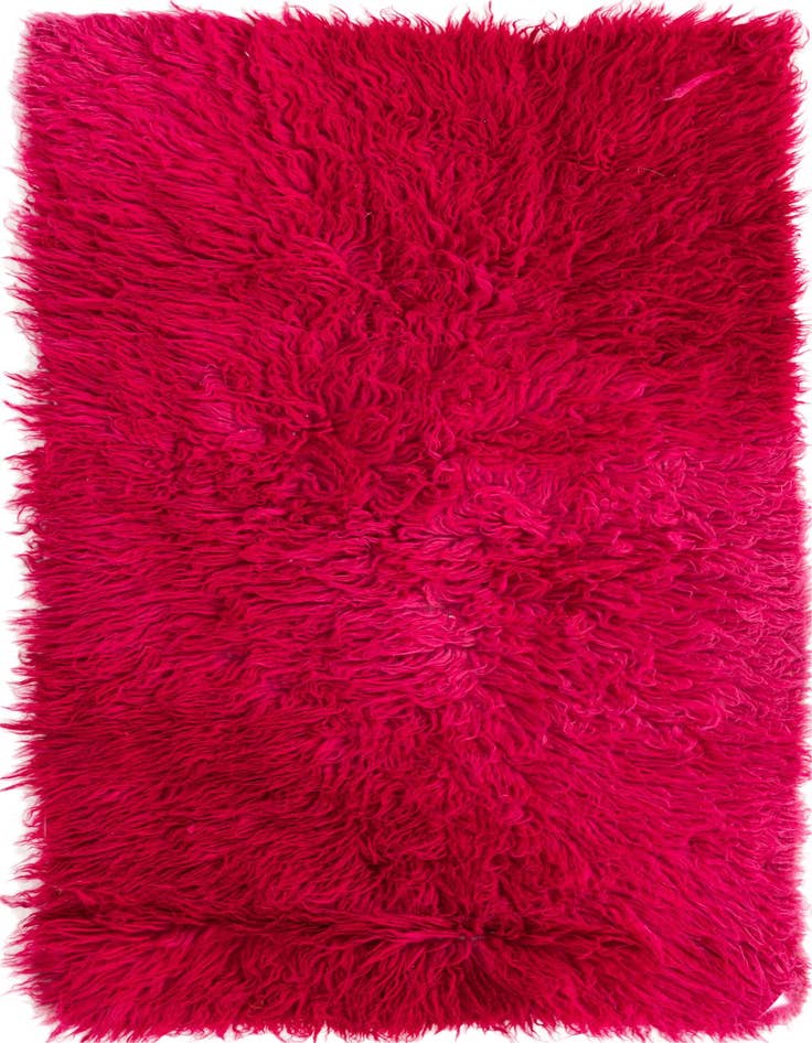 Detail image of 2' 4 x 4' 5 Hand Knotted Moroccan Wool Rug