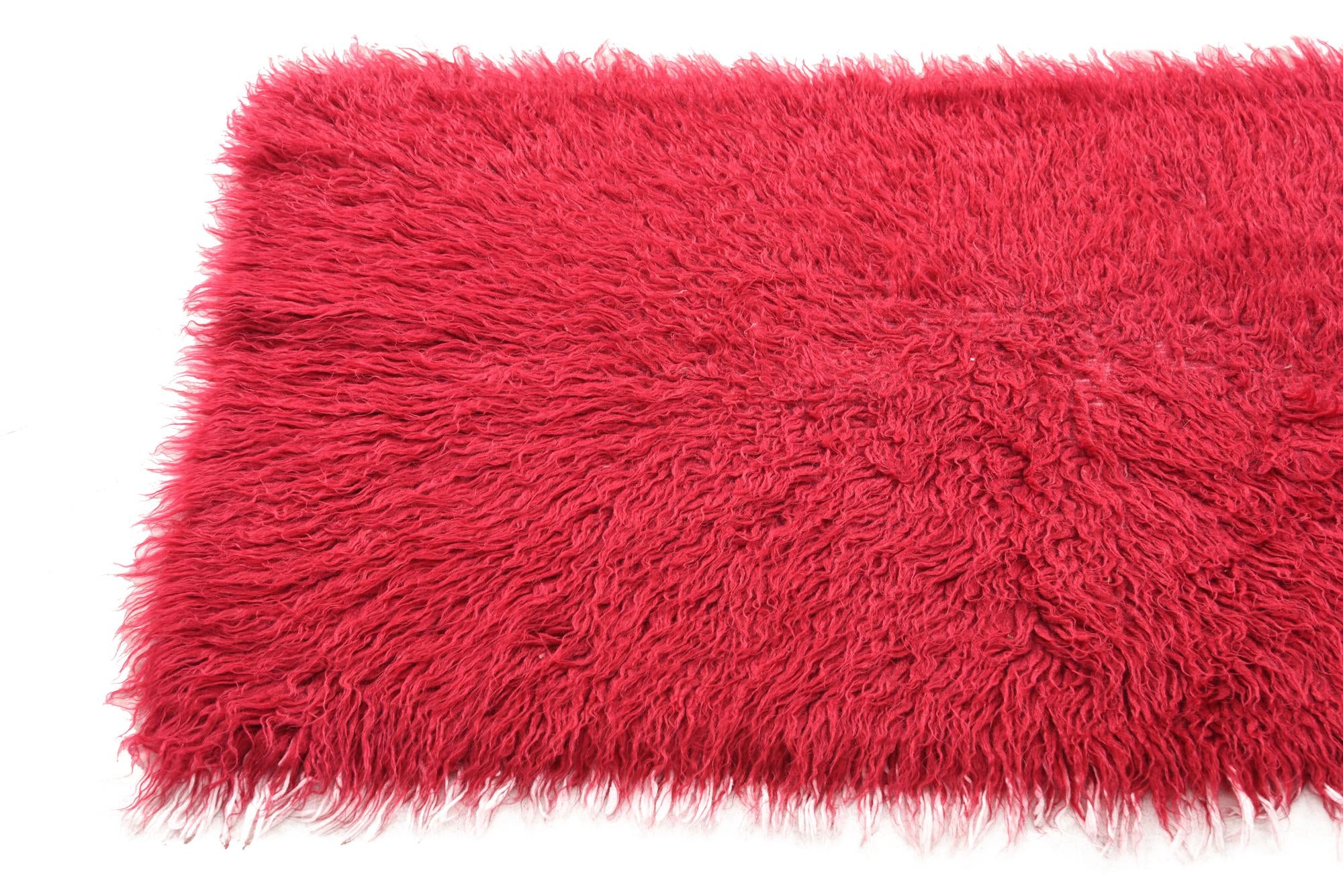 2' 8 x 5' Hand Knotted Moroccan Wool Rug