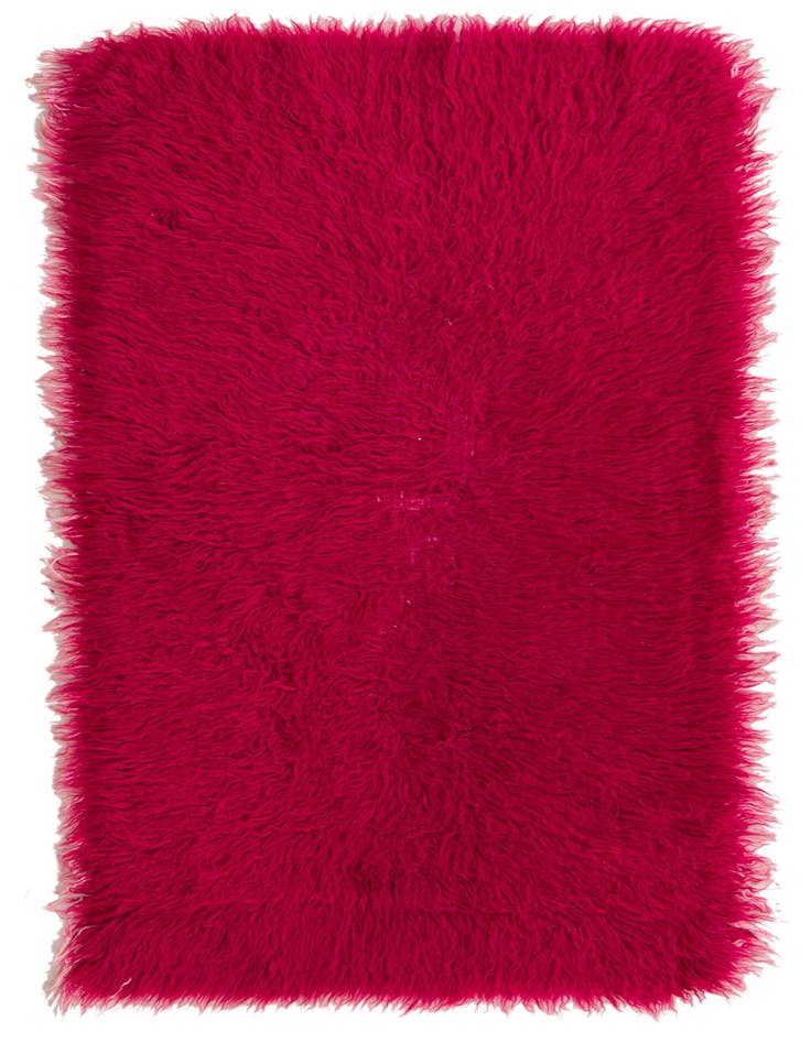 Detail image of 2' 8 x 5' Hand Knotted Moroccan Wool Rug
