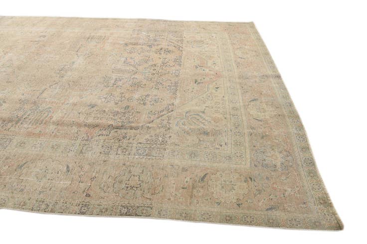 Detail image of 9' 6 x 12' 3 Hand Knotted Ultra Vintage Persian Wool Rug