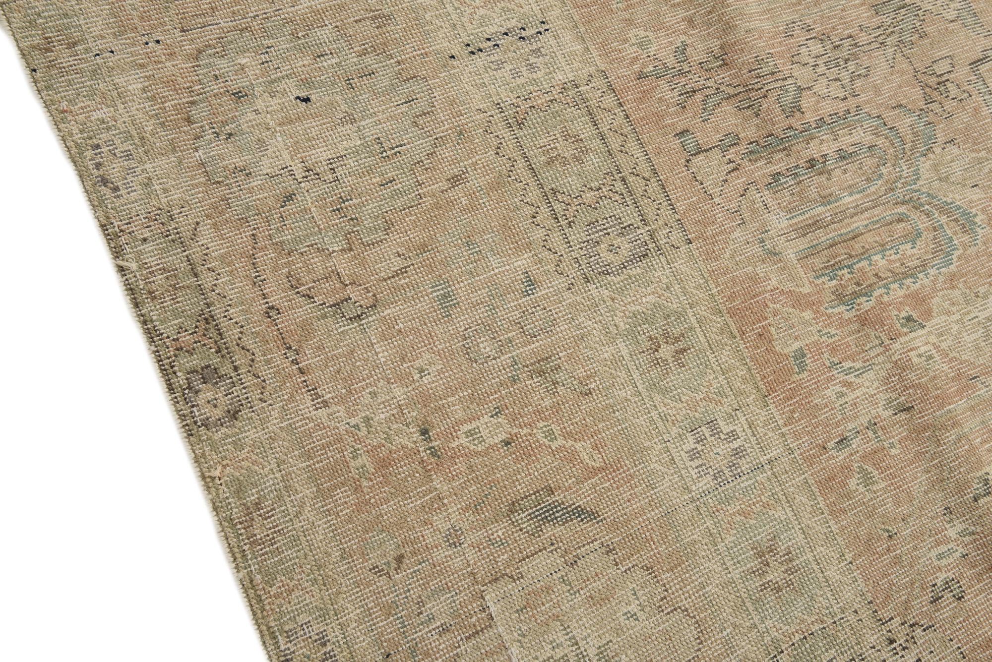 9' 6 x 12' 3 Hand Knotted Ultra Vintage Persian Wool Rug
