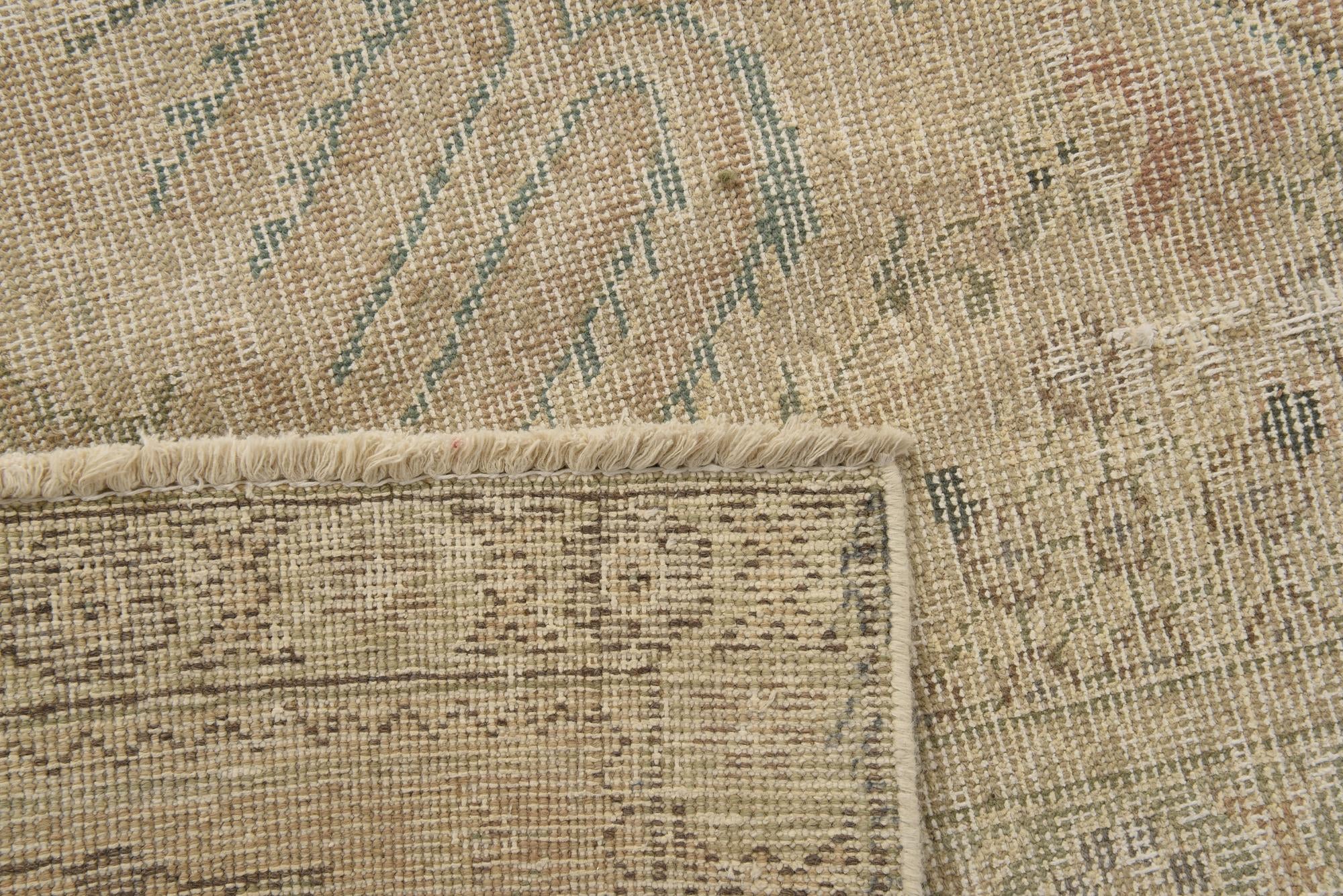 9' 6 x 12' 3 Hand Knotted Ultra Vintage Persian Wool Rug