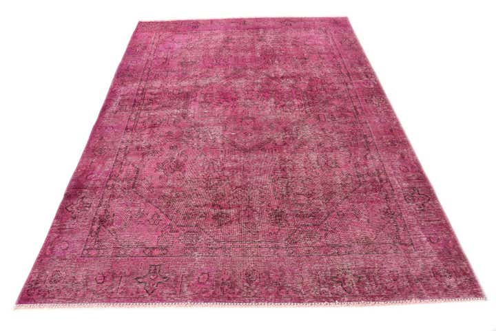 6' 1 x 8' 10 Hand Knotted Ultra Vintage Persian Wool Rug