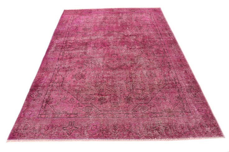 Detail image of 6' 1 x 8' 10 Hand Knotted Ultra Vintage Persian Wool Rug