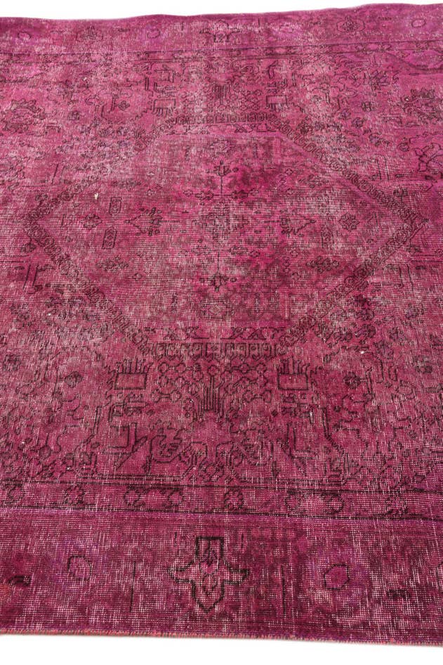 Detail image of 6' 1 x 8' 10 Hand Knotted Ultra Vintage Persian Wool Rug
