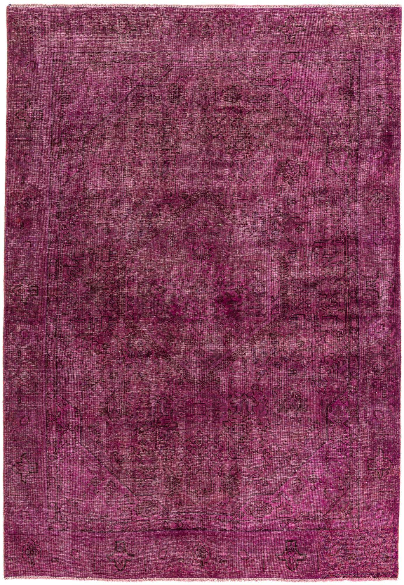6' 1 x 8' 10 Hand Knotted Ultra Vintage Persian Wool Rug