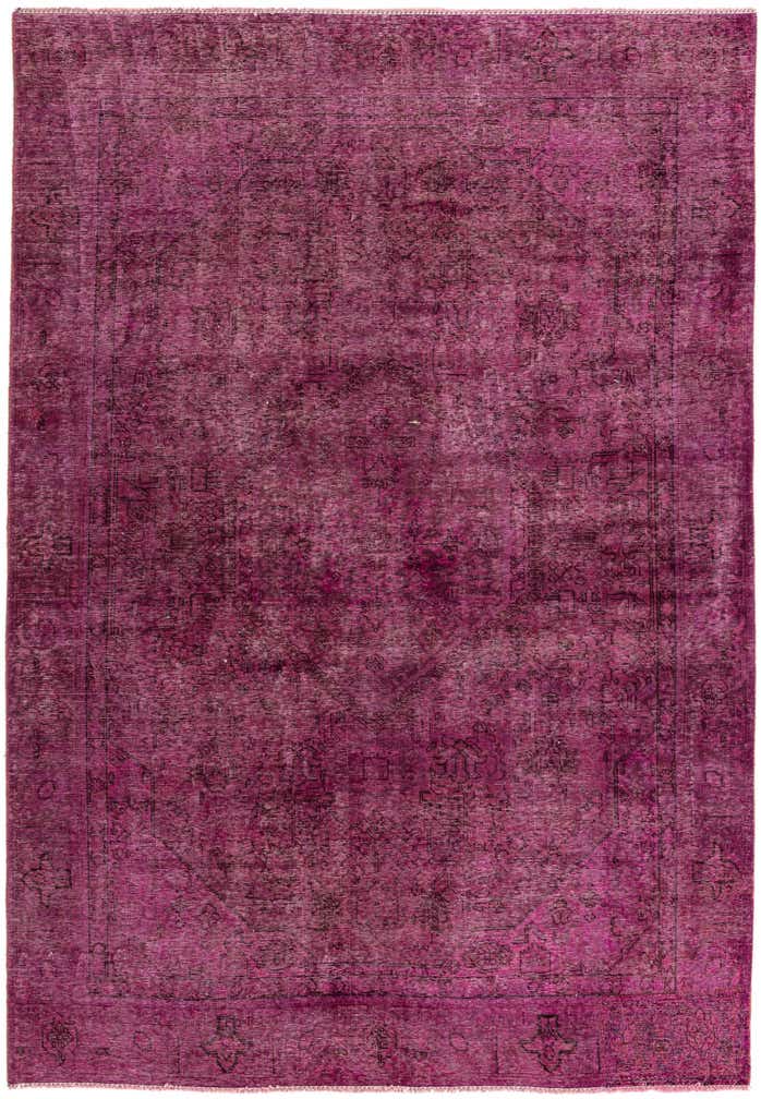 6' 1 x 8' 10 Hand Knotted Ultra Vintage Persian Wool Rug