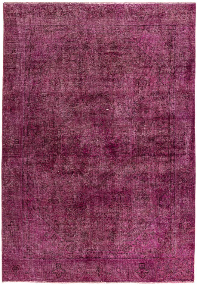 Detail image of 6' 1 x 8' 10 Hand Knotted Ultra Vintage Persian Wool Rug