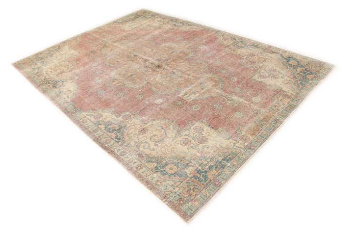 7' 1 x 10' 4 Hand Knotted Ultra Vintage Persian Wool Rug