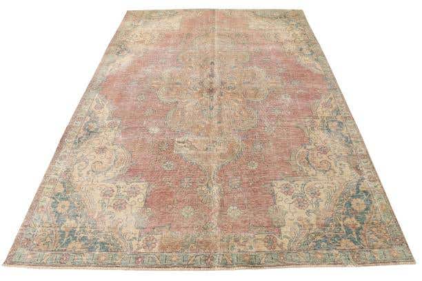 7' 1 x 10' 4 Hand Knotted Ultra Vintage Persian Wool Rug