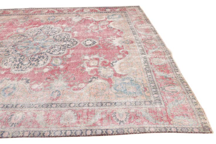 Detail image of 9' 9 x 12' 4 Hand Knotted Ultra Vintage Persian Wool Rug