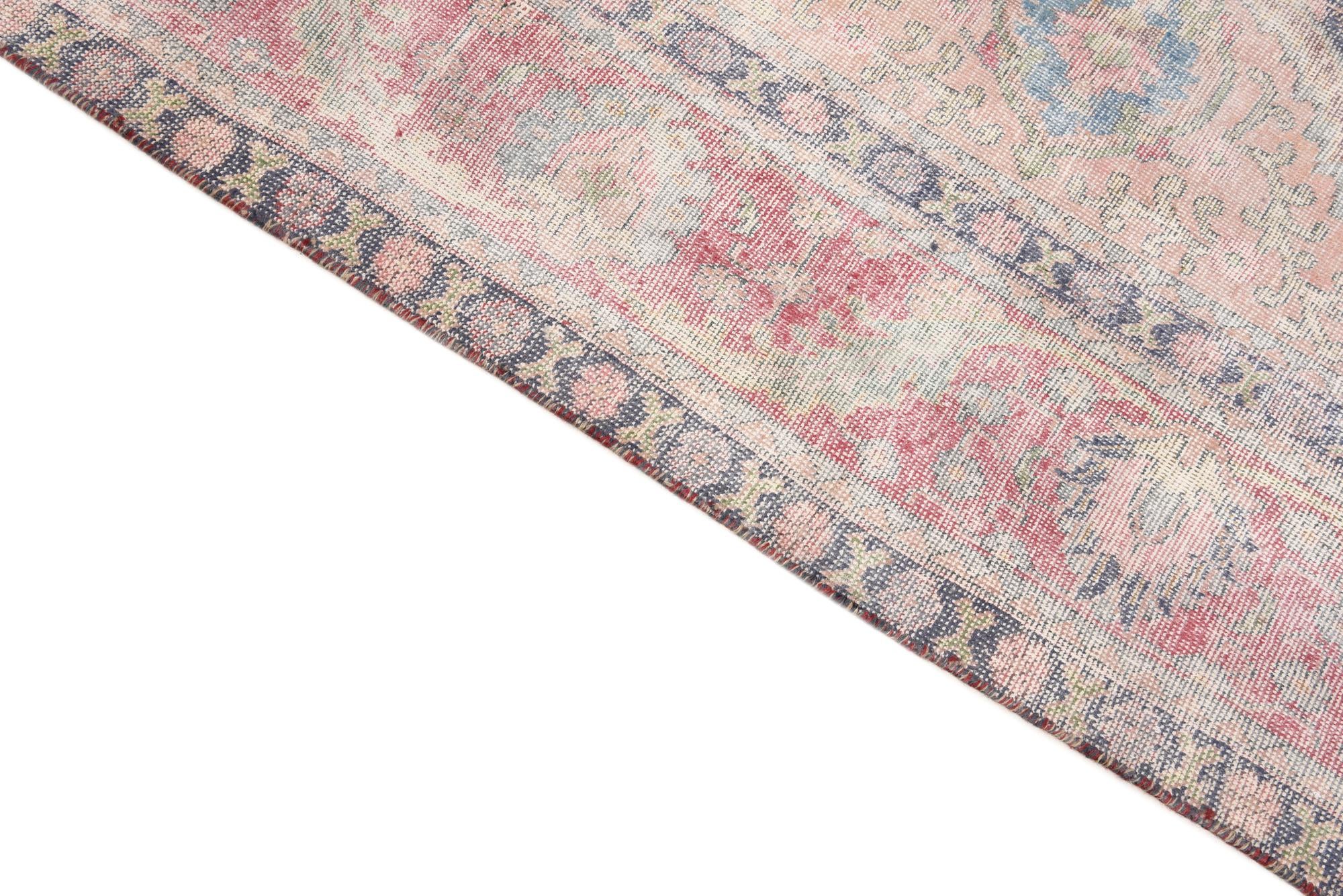 9' 9 x 12' 4 Hand Knotted Ultra Vintage Persian Wool Rug