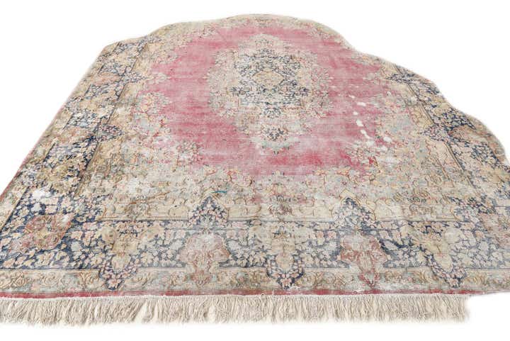 9' 8 x 11' 4 Hand Knotted Ultra Vintage Persian Wool Rug