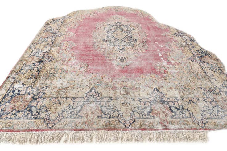 Detail image of 9' 8 x 11' 4 Hand Knotted Ultra Vintage Persian Wool Rug