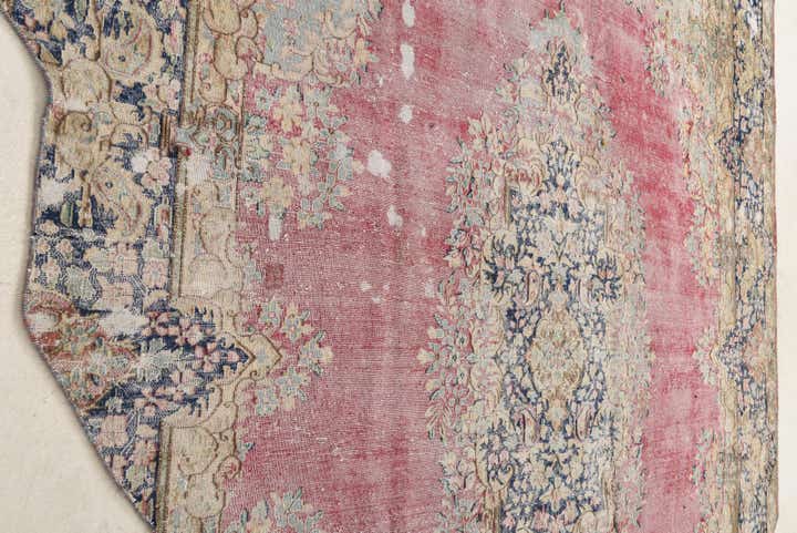 9' 8 x 11' 4 Hand Knotted Ultra Vintage Persian Wool Rug