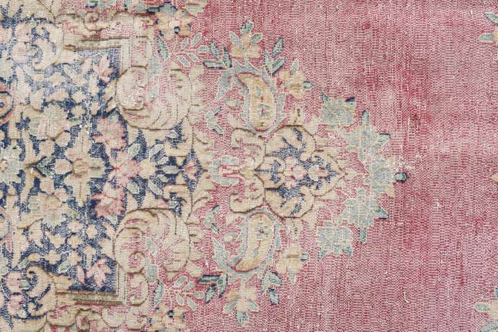 9' 8 x 11' 4 Hand Knotted Ultra Vintage Persian Wool Rug