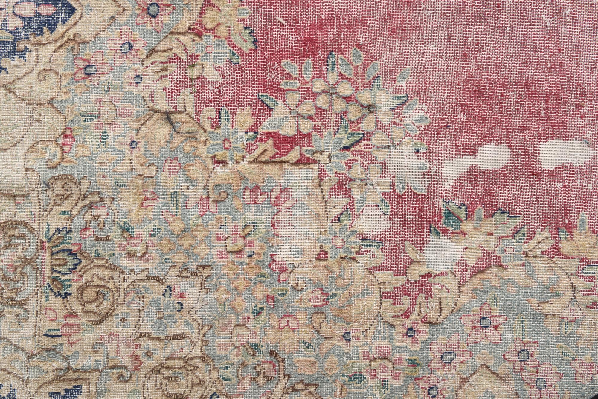 9' 8 x 11' 4 Hand Knotted Ultra Vintage Persian Wool Rug