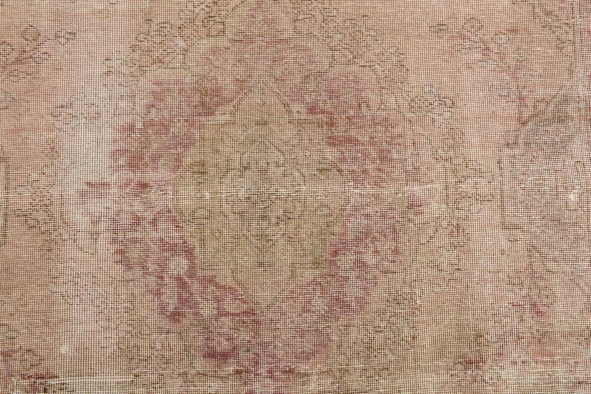 5' 8 x 8' 4 Hand Knotted Ultra Vintage Persian Wool Rug
