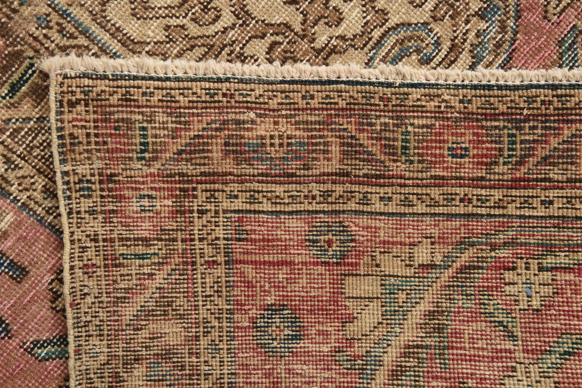 280cm x 385cm Hand Knotted Ultra Vintage Persian Wool Rug