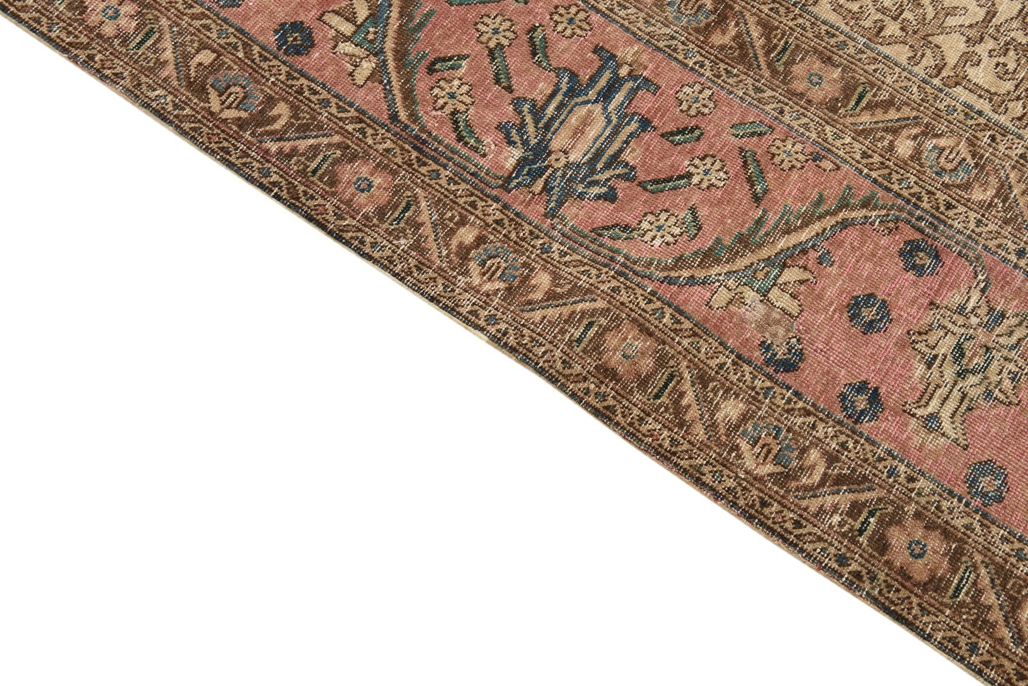 280cm x 385cm Hand Knotted Ultra Vintage Persian Wool Rug