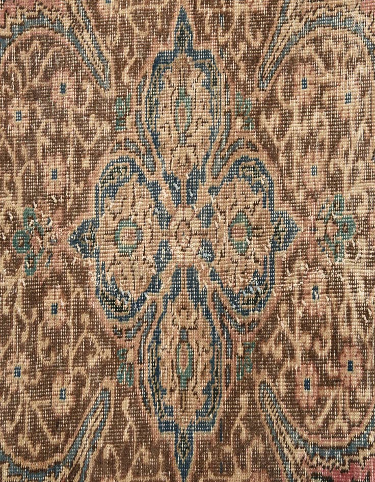 Detail image of 9' 3 x 12' 7  Hand Knotted Ultra Vintage Persian Wool Rug
