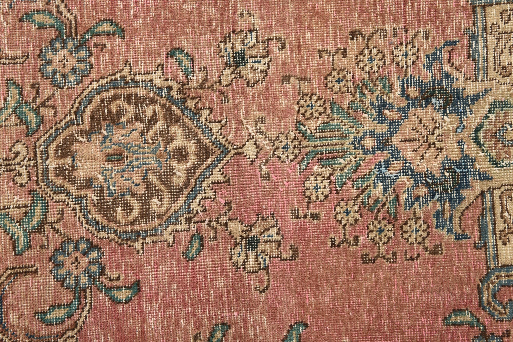 280cm x 385cm Hand Knotted Ultra Vintage Persian Wool Rug