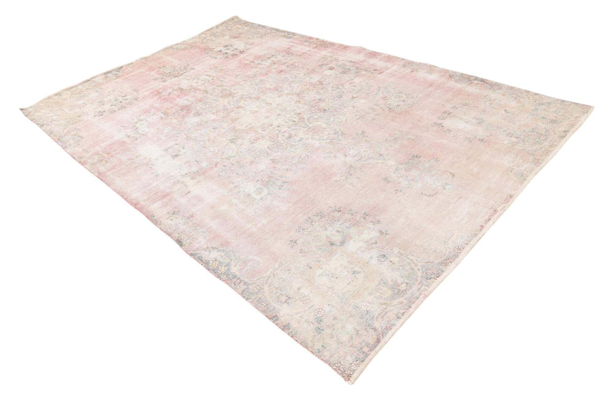 6' 9 x 10' 2 Hand Knotted Ultra Vintage Persian Wool Rug