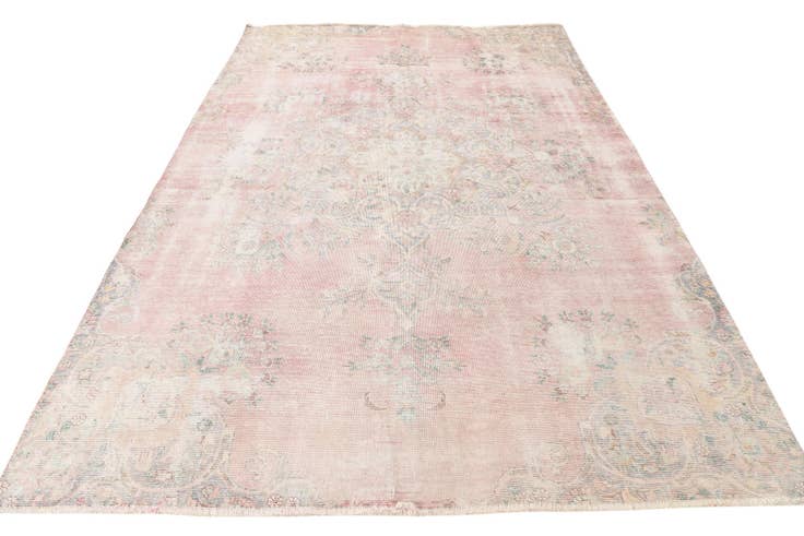 Detail image of 6' 9 x 10' 2 Hand Knotted Ultra Vintage Persian Wool Rug