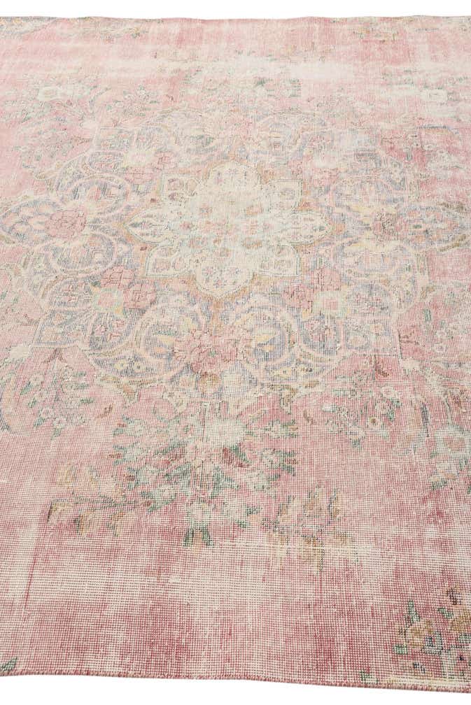 6' 9 x 10' 2 Hand Knotted Ultra Vintage Persian Wool Rug