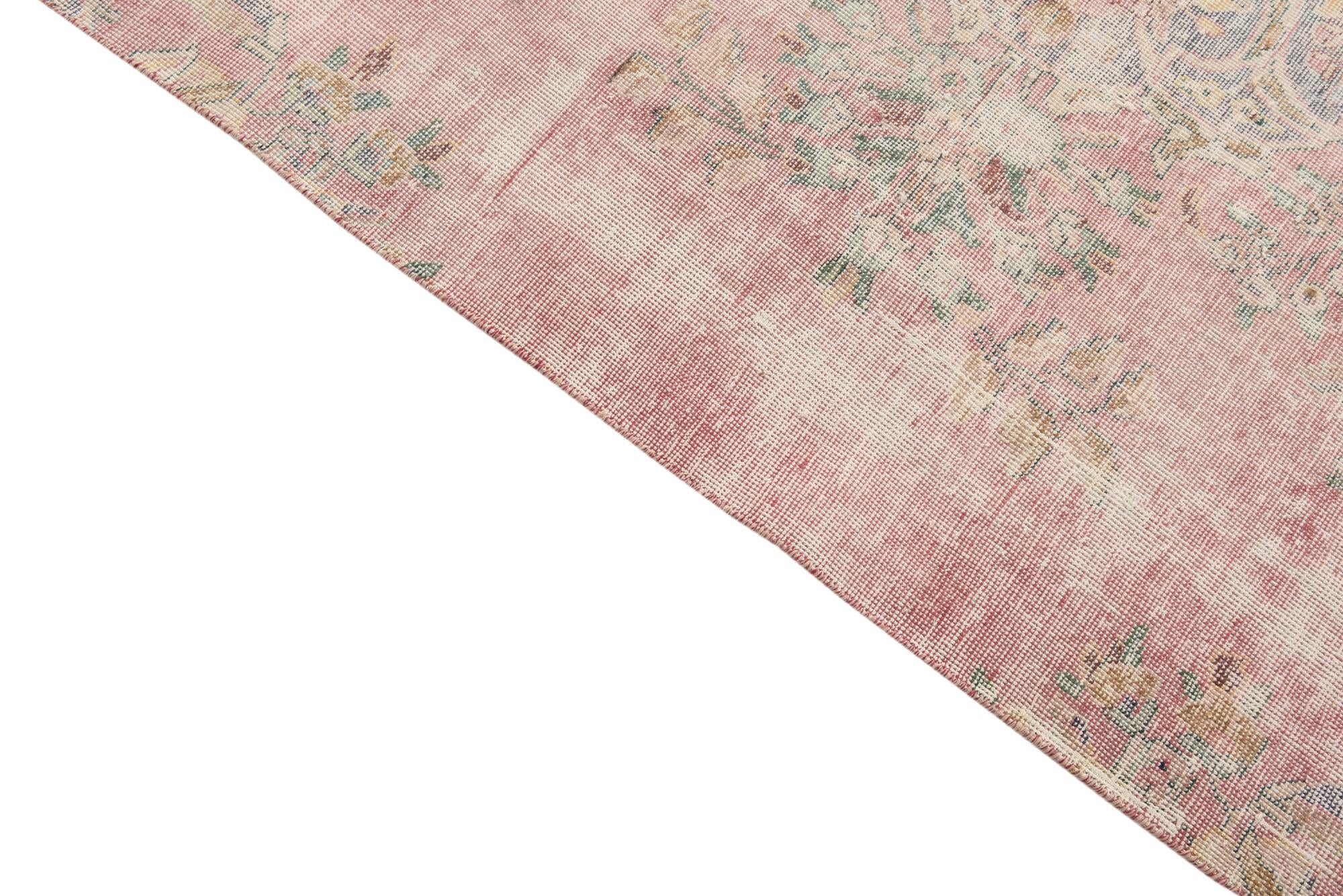 6' 9 x 10' 2 Hand Knotted Ultra Vintage Persian Wool Rug