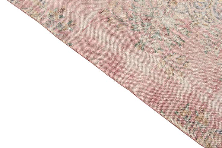 Detail image of 6' 9 x 10' 2 Hand Knotted Ultra Vintage Persian Wool Rug
