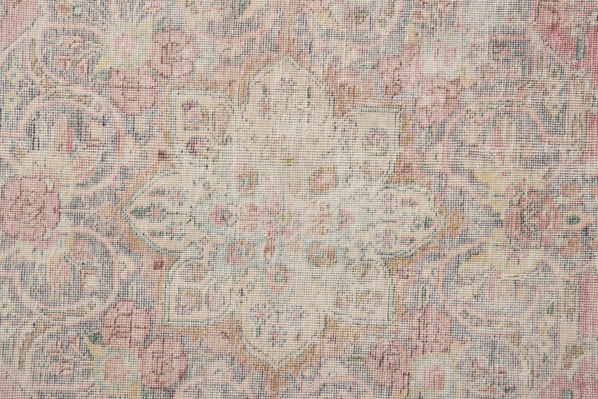 6' 9 x 10' 2 Hand Knotted Ultra Vintage Persian Wool Rug