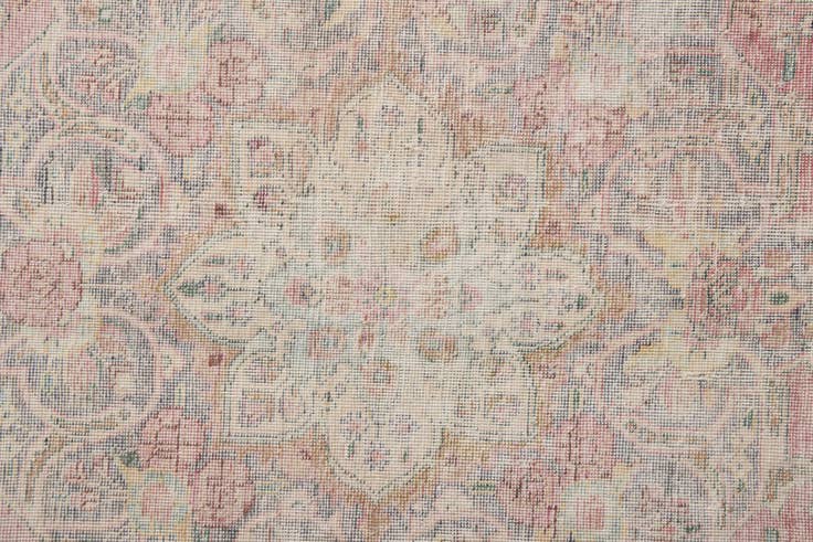 Detail image of 6' 9 x 10' 2 Hand Knotted Ultra Vintage Persian Wool Rug