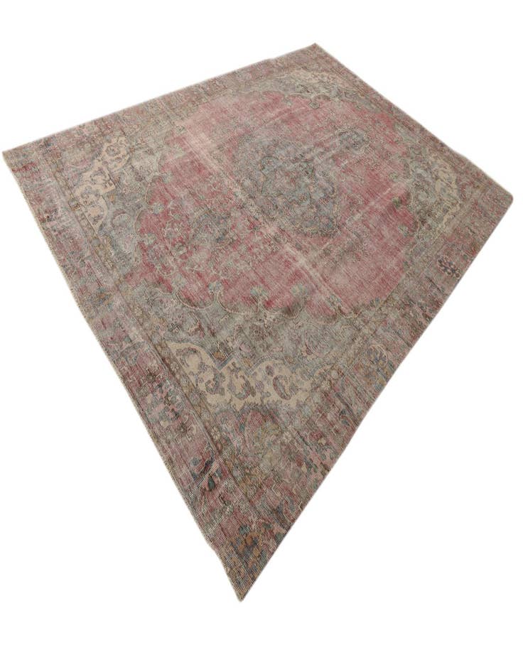 Detail image of 8' 7 x 12' 4  Hand Knotted Ultra Vintage Persian Wool Rug