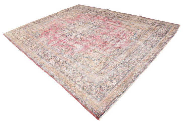 Detail image of 9' 9 x 12' 8 Hand Knotted Ultra Vintage Persian Wool Rug