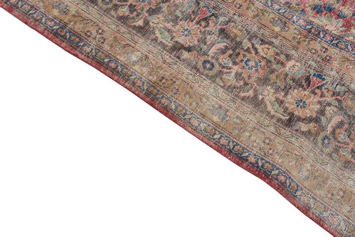 9' 9 x 12' 8 Hand Knotted Ultra Vintage Persian Wool Rug