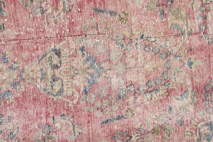 9' 9 x 12' 8 Hand Knotted Ultra Vintage Persian Wool Rug