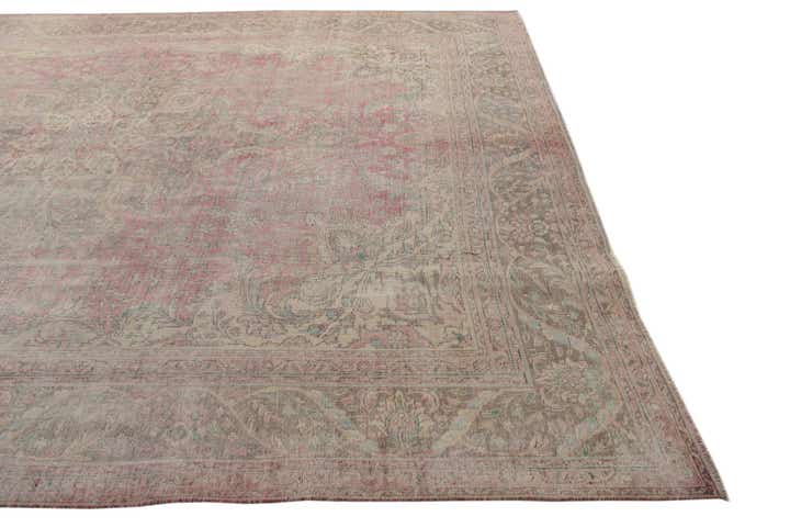 9' 7 x 12' 3 Hand Knotted Ultra Vintage Persian Wool Rug