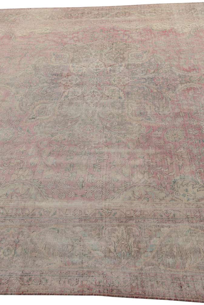 9' 7 x 12' 3 Hand Knotted Ultra Vintage Persian Wool Rug