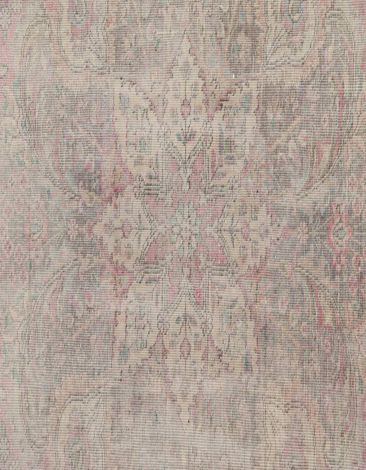 Detail image of 9' 7 x 12' 3  Hand Knotted Ultra Vintage Persian Wool Rug