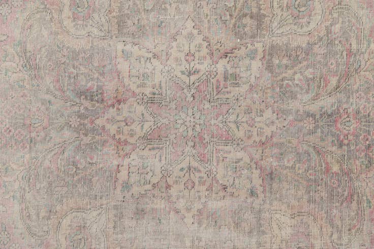 Detail image of 9' 7 x 12' 3 Hand Knotted Ultra Vintage Persian Wool Rug
