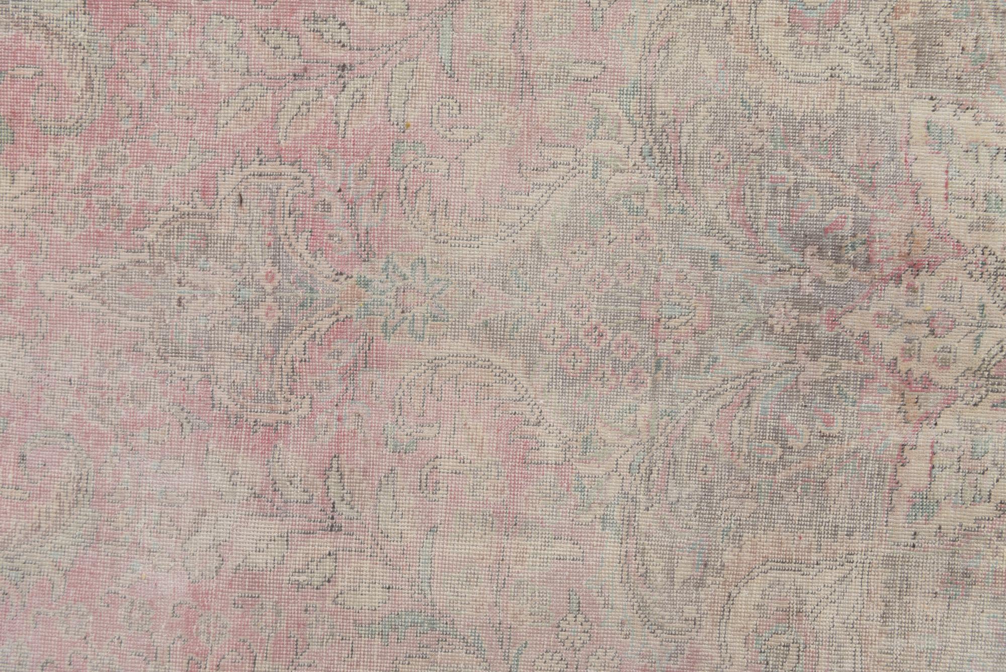 9' 7 x 12' 3 Hand Knotted Ultra Vintage Persian Wool Rug