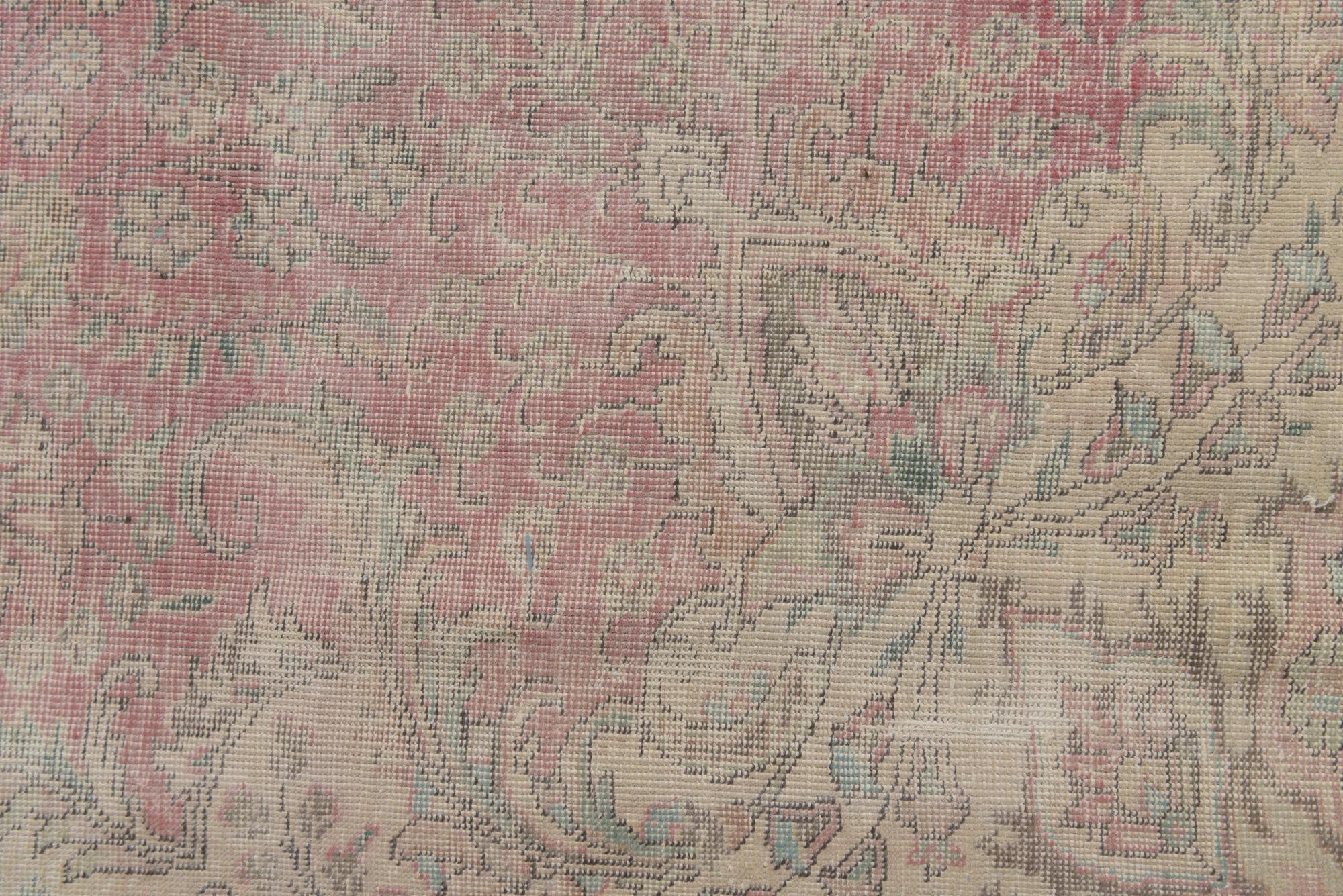 9' 7 x 12' 3 Hand Knotted Ultra Vintage Persian Wool Rug