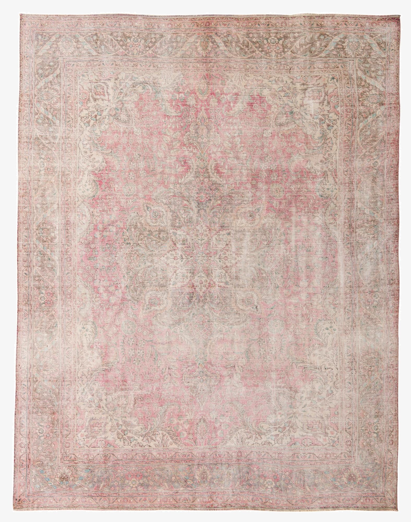 Primary image 9' 7 x 12' 3  Hand Knotted Ultra Vintage Persian Wool Rug