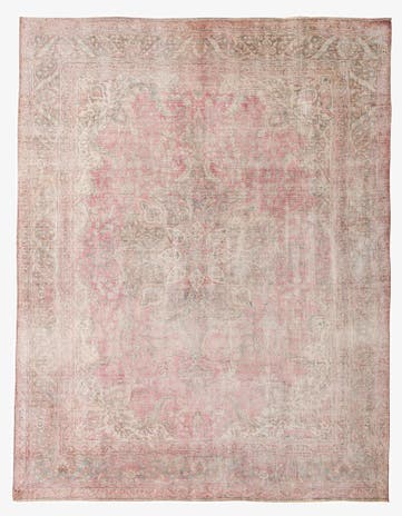 9' 7 x 12' 3 Hand Knotted Ultra Vintage Persian Wool Rug